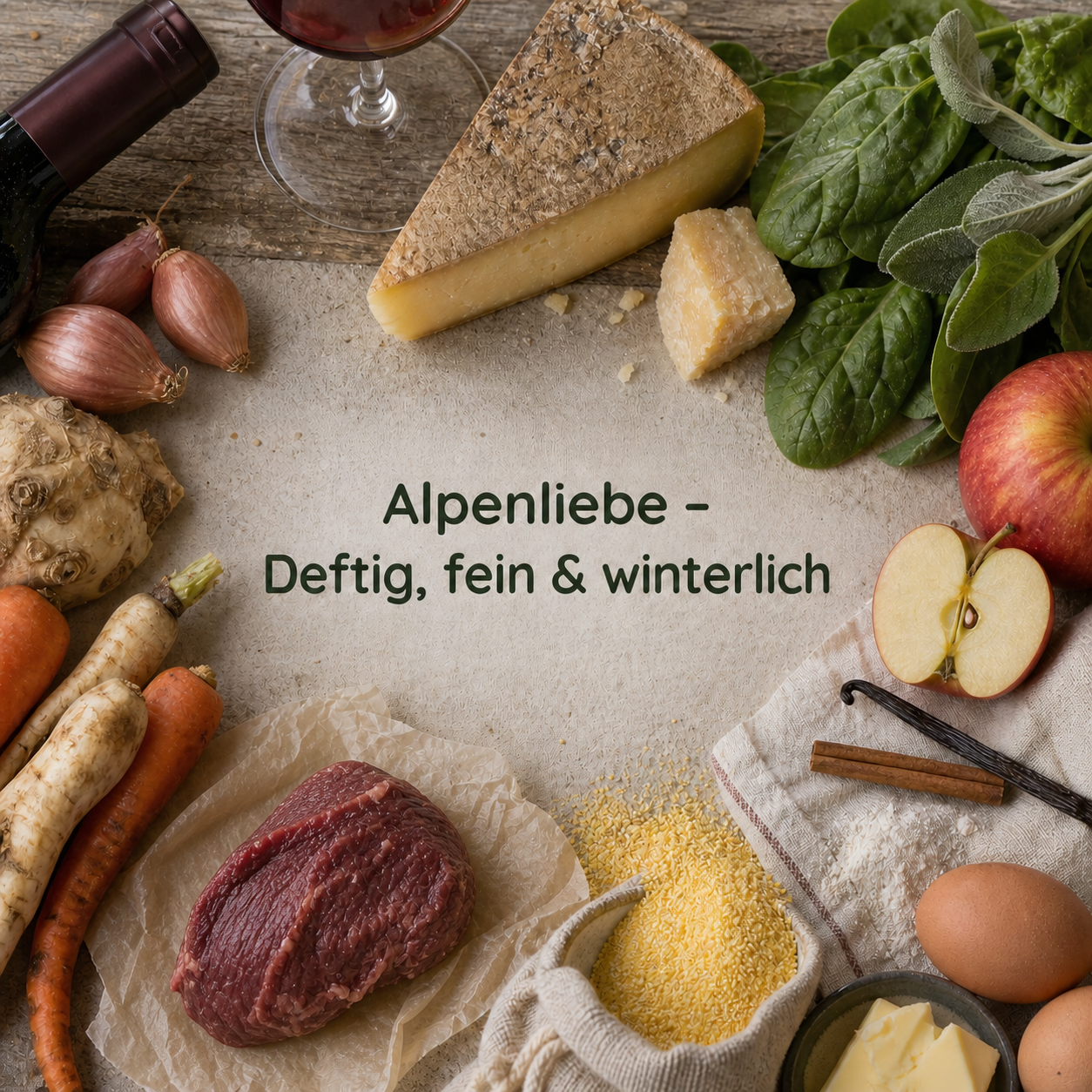 Alpenliebe – Deftig, fein & winterlich