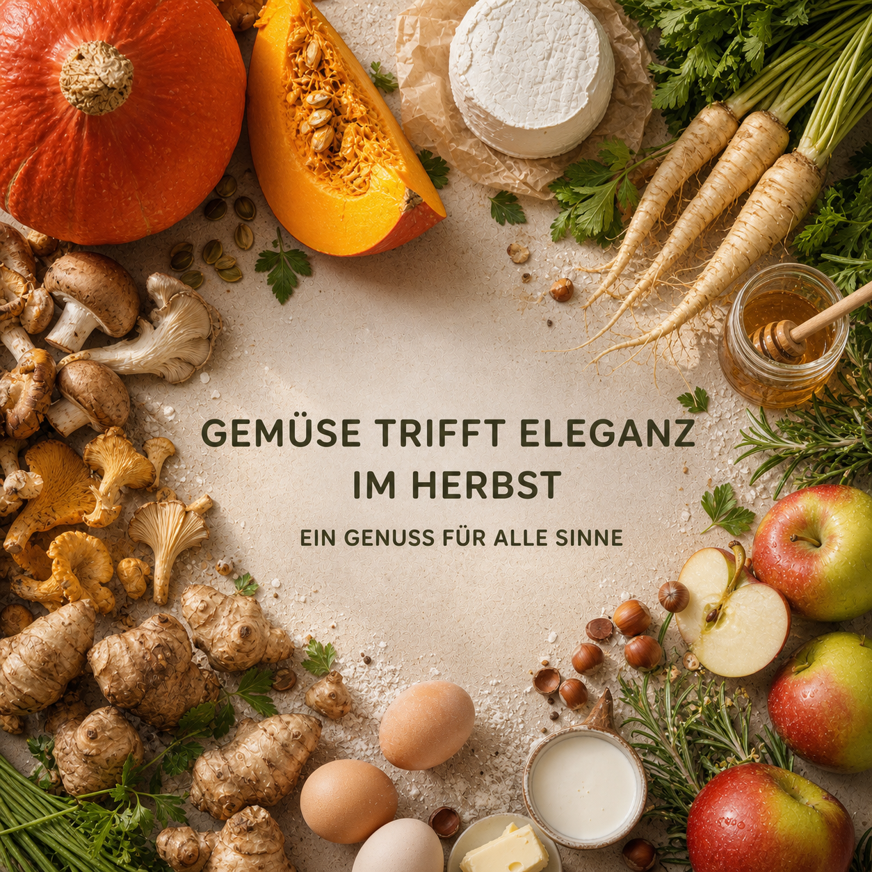 „Gemüse trifft Eleganz im Herbst“ – Ein Genuss für alle Sinne